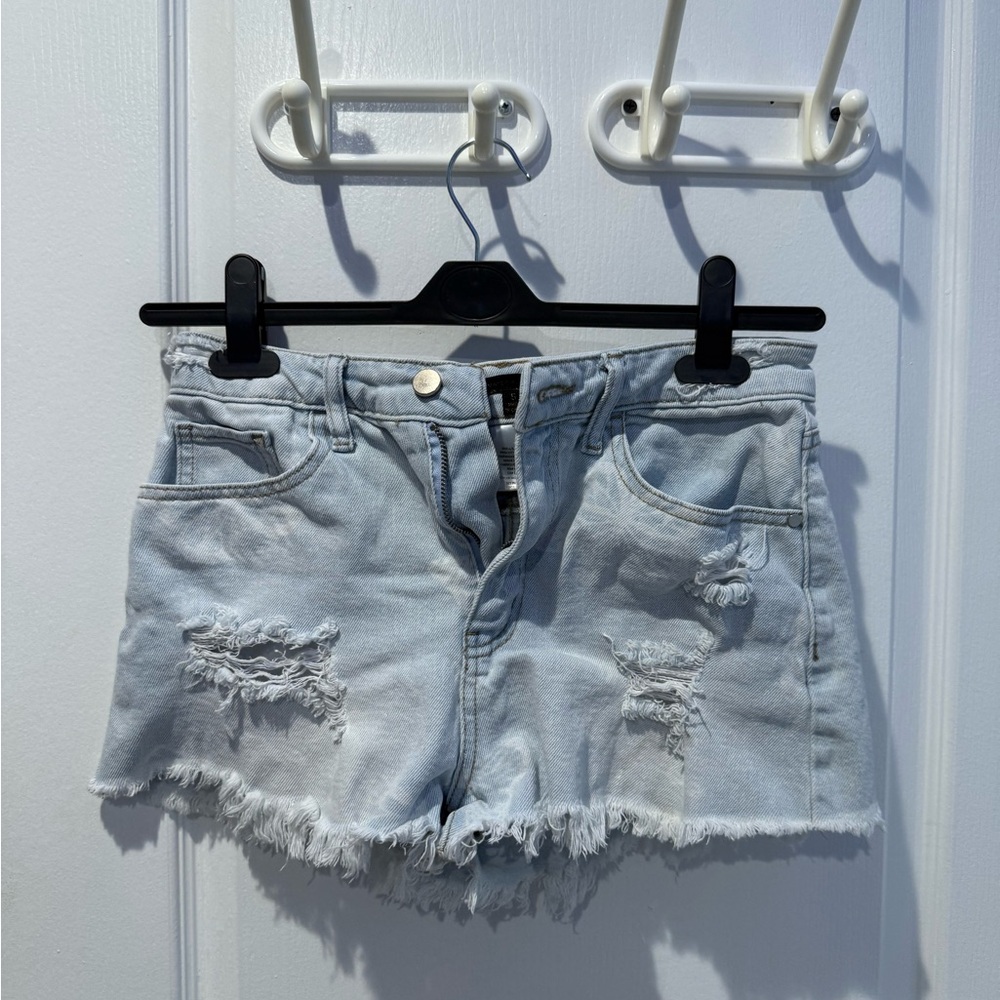 Material Girl Light Blue Denim Shorts